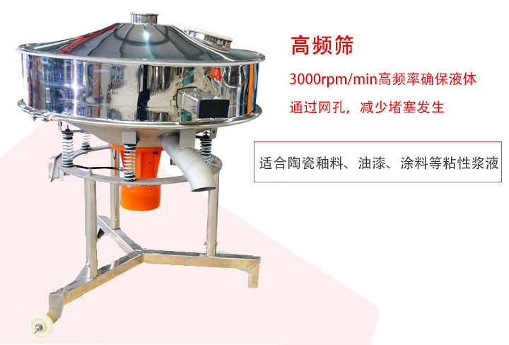 該產(chǎn)品是針對(duì)漿液過濾設(shè)計(jì)的一種高頻篩分機(jī)。