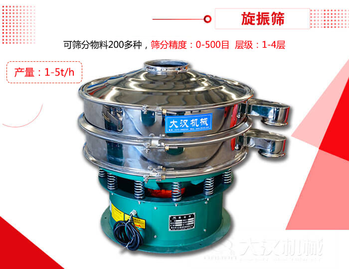 旋振篩可以特殊定制有：材質(zhì)方面包括：碳鋼，不銹鋼，全不銹鋼層級方面包括：單層，雙層，三層，四層等
